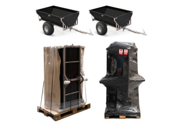 SET 2x SHARK ATV ANHÄNGER HOLZ 550 SCHWARZ